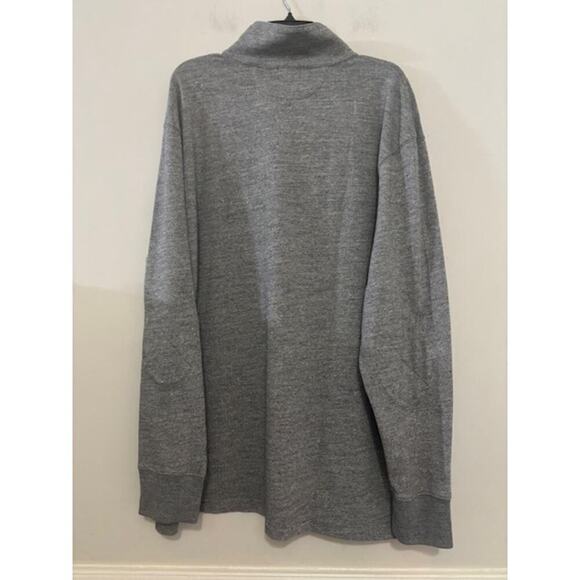 J Crew Mens Quarter Zip Pullover XXL Athleisure Jacket Gray Casual NWT BJ309 - Picture 2 of 9